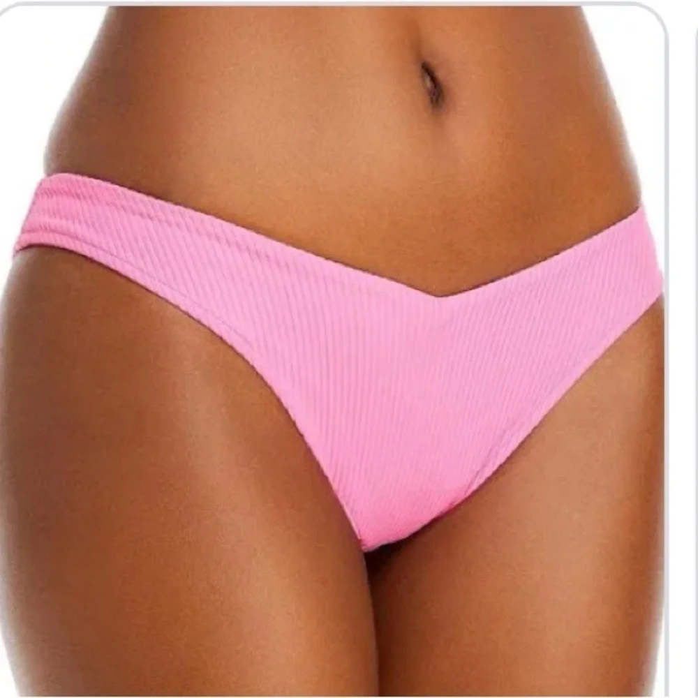FRANKIE'S BIKINIS Enzo Cheeky Bikini Bottom Cherub Women's Ribbed Size L…